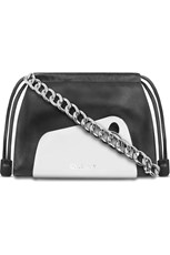 Published By THREE STRAP POUCH BAG | METAL CHROME/LEATHER